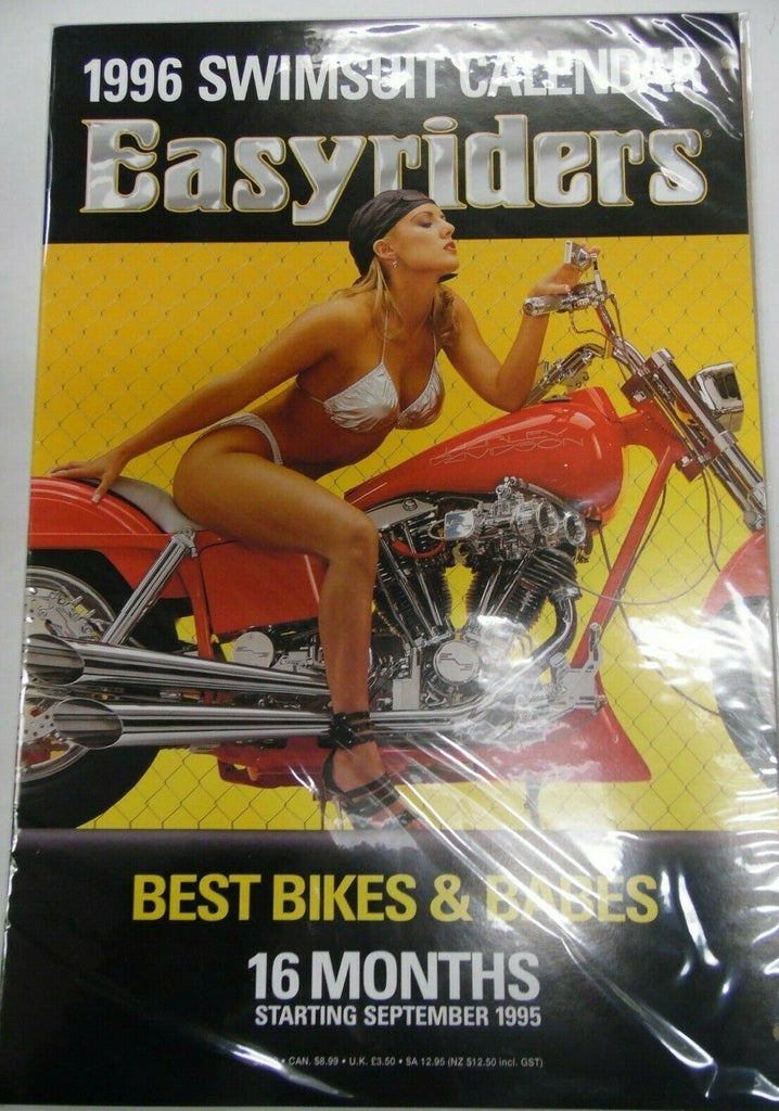 Easyriders 1996 Swimsuit Calendar 16" x 11" Bikes & Babes! 042419lm-ep2