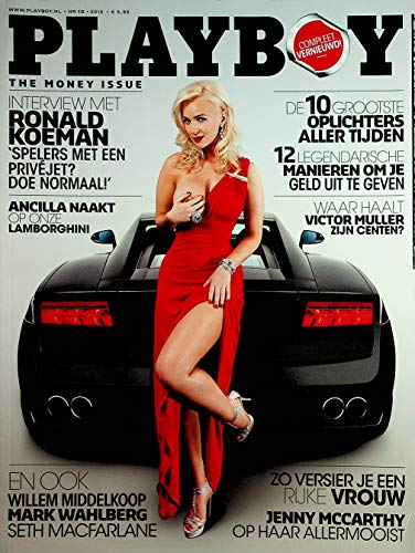 Playboy Netherlands International Magazine Mark Wahlberg / Jenny McCarthy #10 2012 The Money Issue