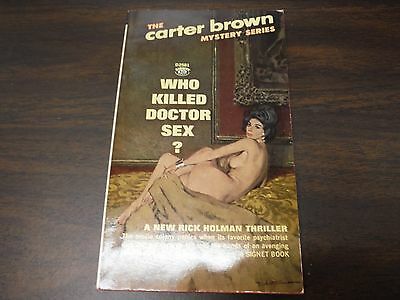Who Killed Doctor Sex The Carter Brown 125pgs Signet Books 100915ame