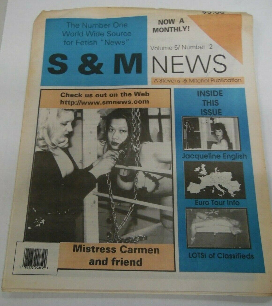 S & M News Newspaper Mistress Carmen vol.5 #2 1998 122119lm-ep2