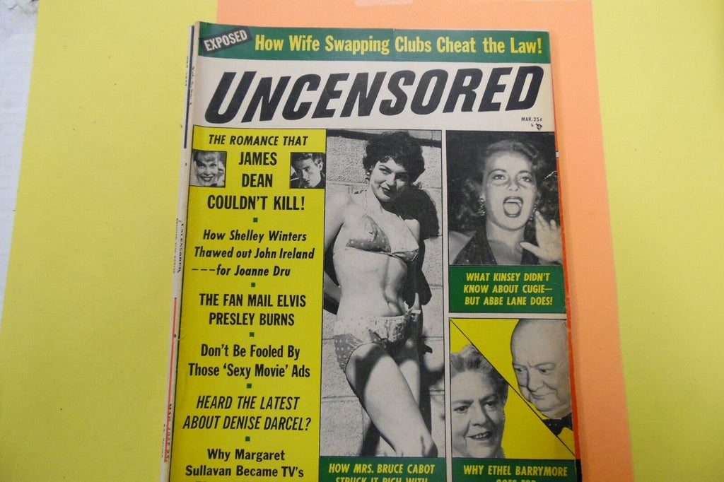 Uncensored Magazine James Dean March 1957 CLEARANCE 110916lm-ep5