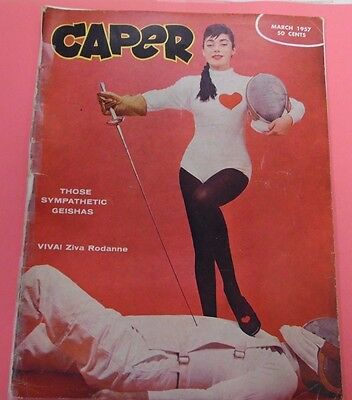 Caper Vintage Magazine Ziva Rodanne March 1957 051513lm-epa