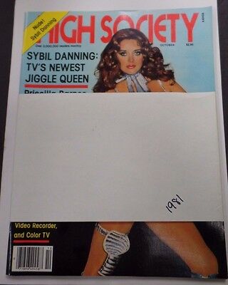 High Society Adult Magazine Sybil Danning October 1981 new 122815lm-ep