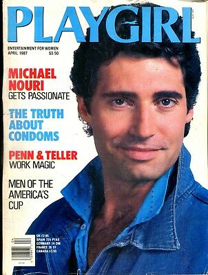 Playgirl Magazine Michael Nouri/ Penn & Teller April 1987 060118lm-ep