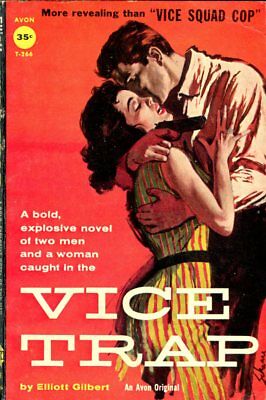 Vice Trap Adult Novel by Elliott Gilbert 1958 Avon Book 042214lm-epa2