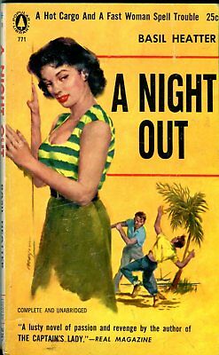 A Night Out Adult Novel by Basil Heatter 1956 042614lm-epa