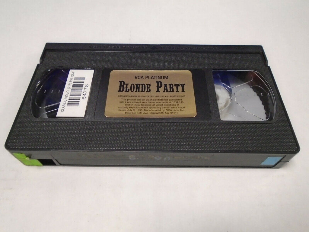 Blonde Party VCA Platinum Adult VHS 031819AMP2