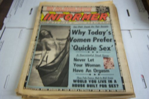 National Informer Adult Magazine "Why Today's Women Prefer Quickie Sex" Vol.26 #12 September 22, 1974