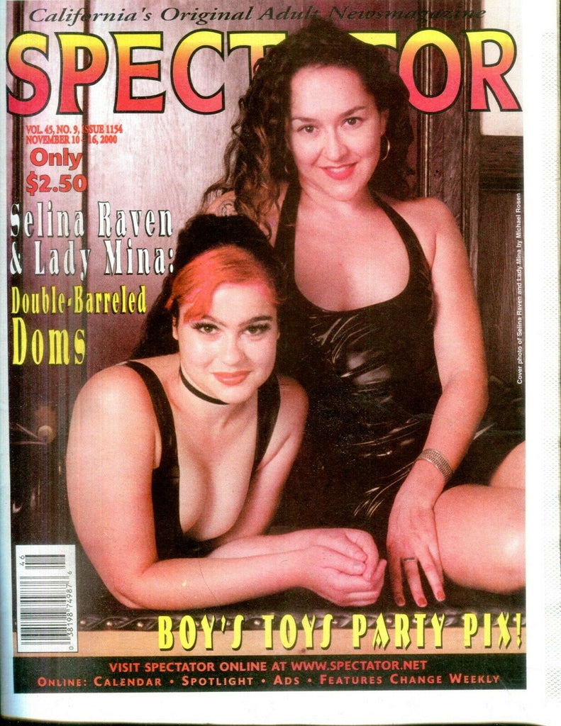 Spectator Newspaper Selina Raven & Lady Mina November 10-16,2000 042919lm-ep2