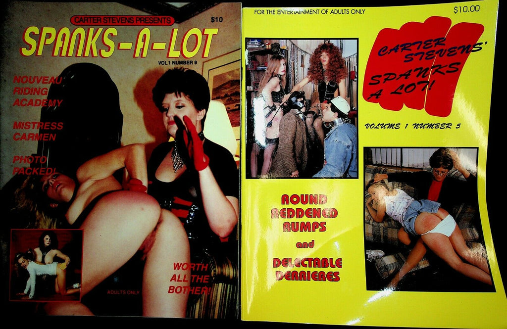 Lot Of 6 Fetish Magazines Carter Stevens Spanks-A-Lot! 1994- 1997 030920lm-ep