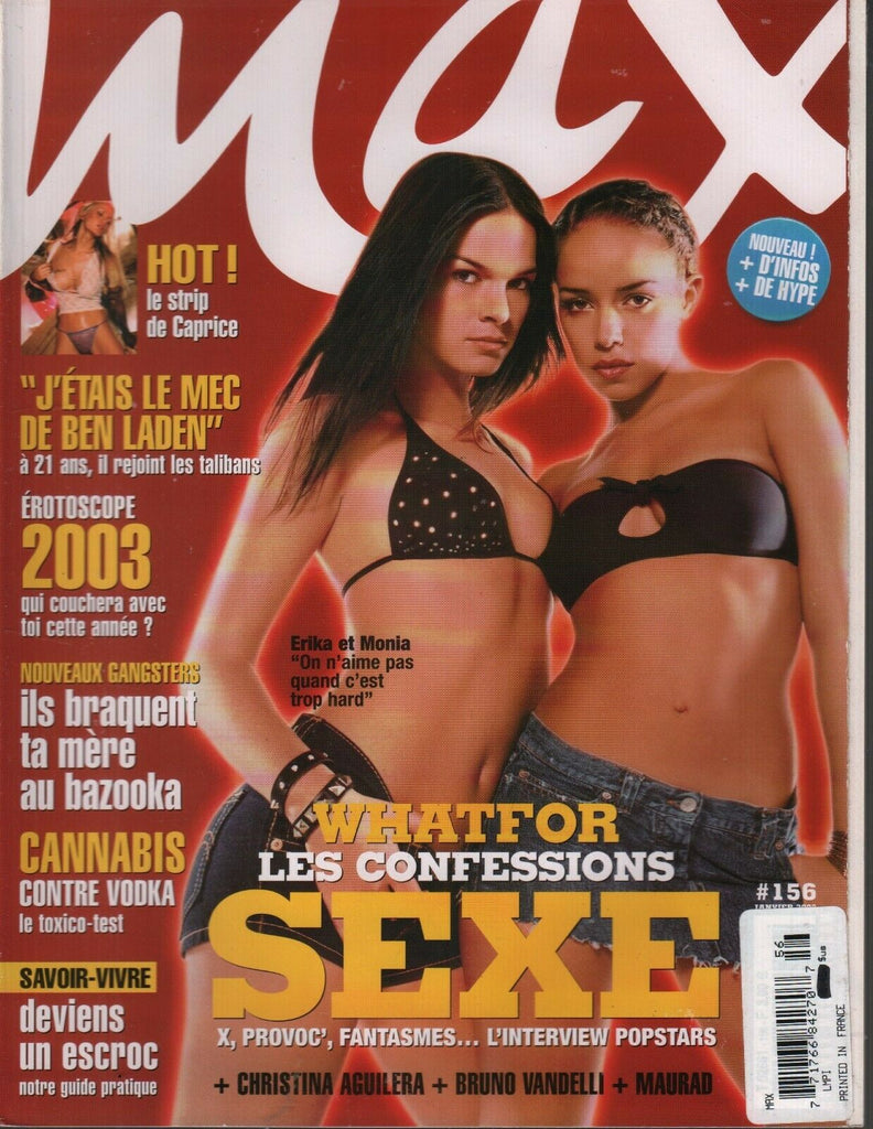 Max Max French Magazine Janvier 2003 Christina Aguilera Bruno Vandelli 091919AME - Used