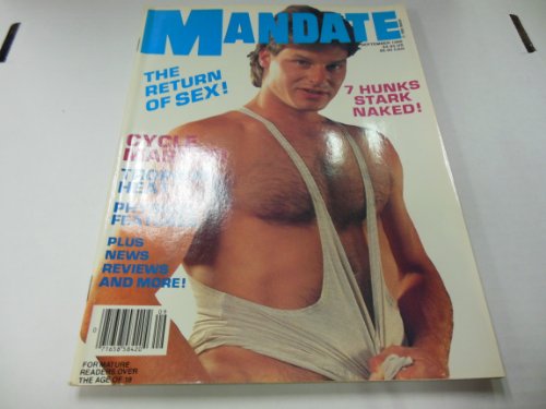 Mandate gay Adult Magazine "The Return of Sex!" September 1988