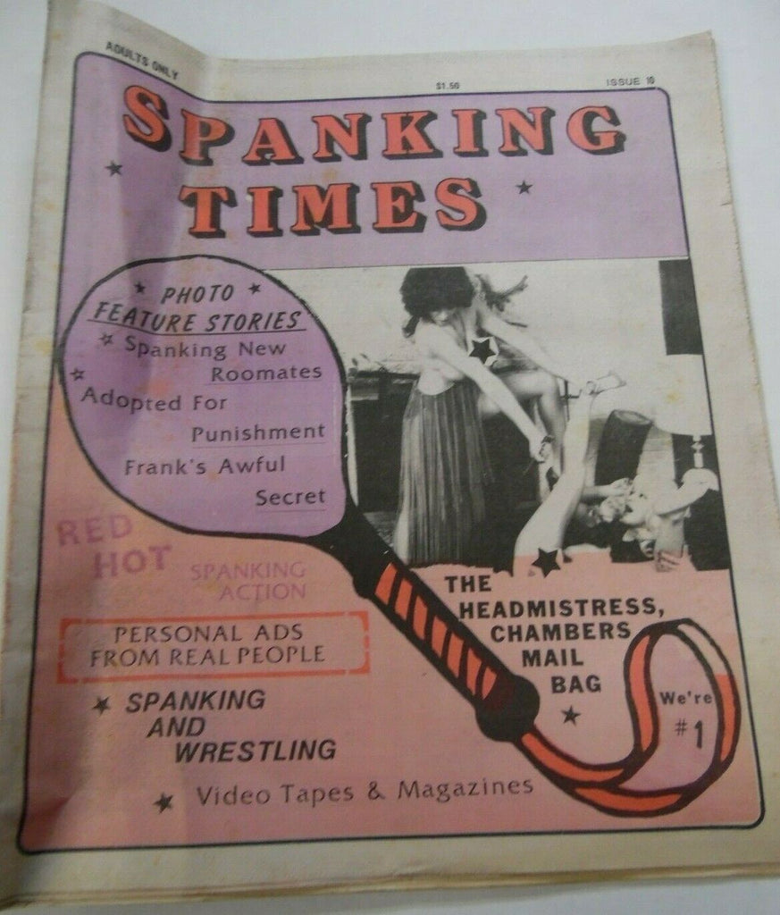 Spanking Times Fetis Newspaper Spanking & Wrestling #10 1984 013020lm-ep
