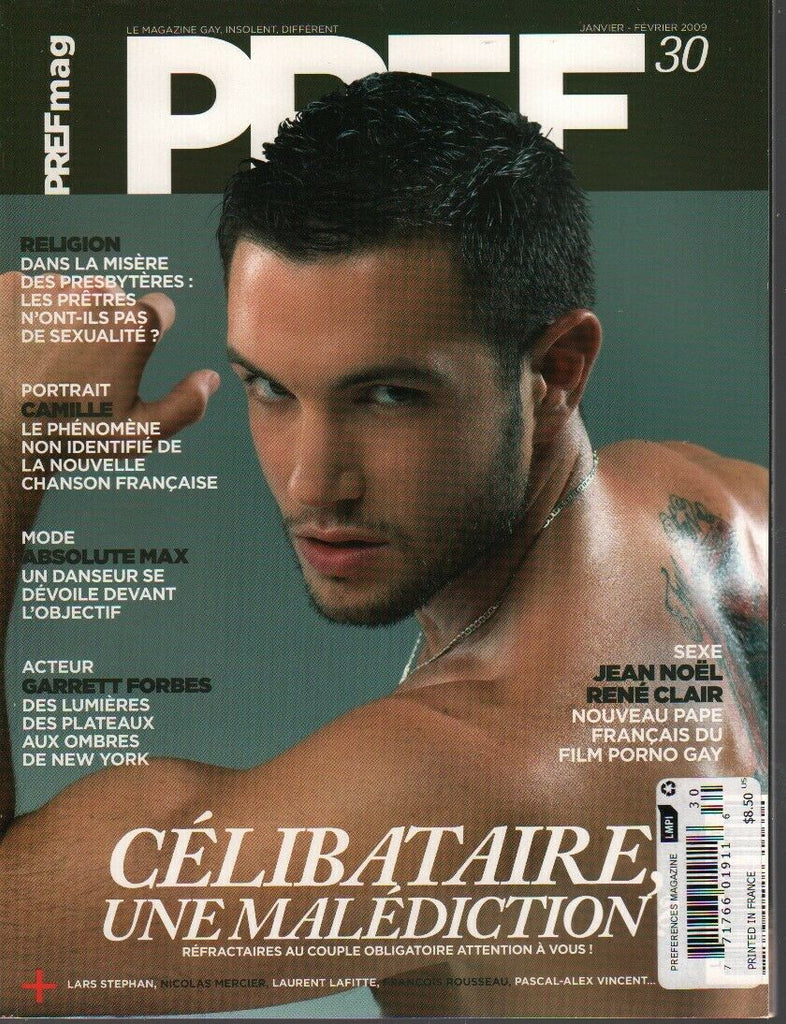 Pref Mag Rare French Gay Interest Jan-Feb 2009 Jean Noel Rene Clair 030620AME