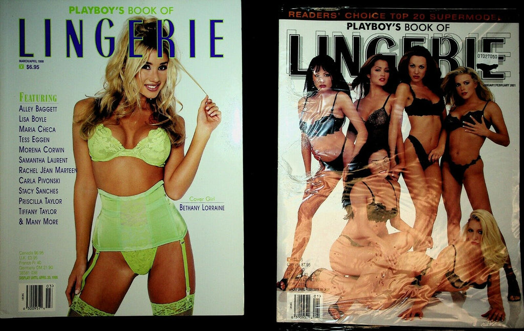 Lot of 6 Playboy's Lingerie Magazines 1994- 2001 Bethany Lorraine 042920lm-ep