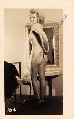 Adult Vintage B&W Photo 2.5x4 Sexy Pin Up Lesbians Undressing Strip Tease 63HR