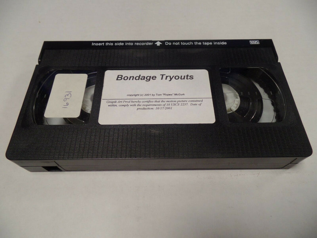 Bondage Tryouts 2001 Tom Ropes McGurk 2001 Adult VHS 052119AMP2