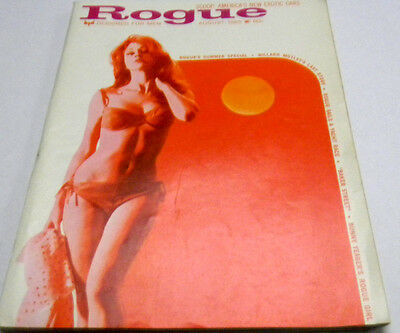 Rogue Busty Adult Vintage Magazine August 1965 cheesecake vg71313lm-ep