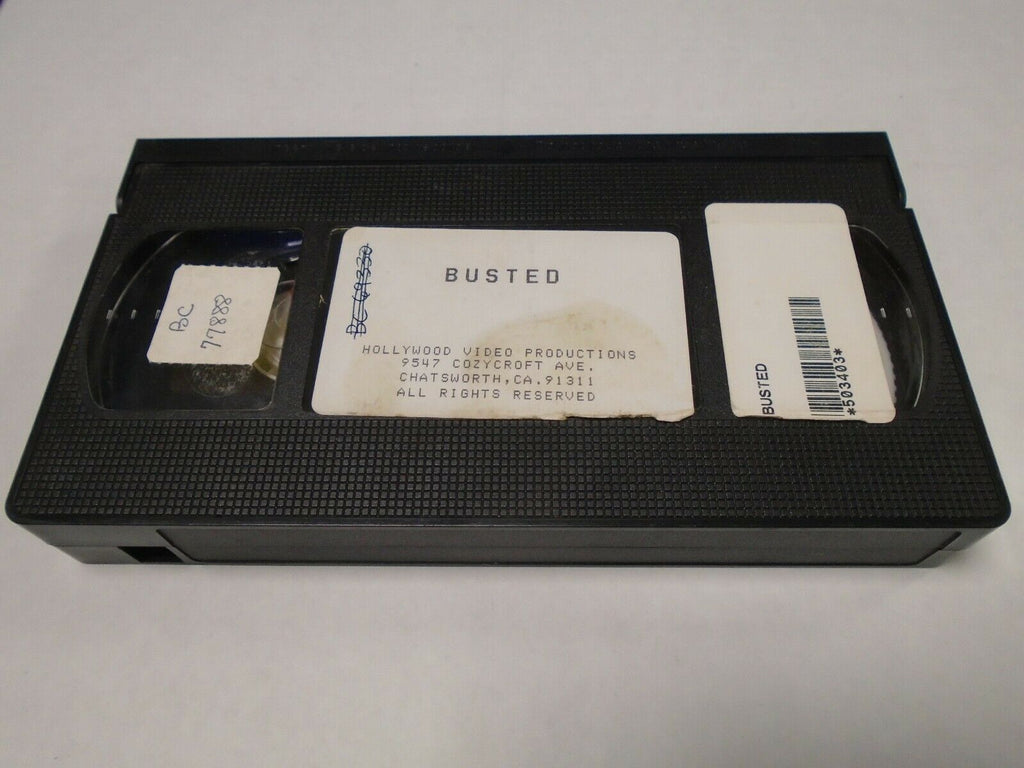 Busted Hollywood Video Productions Video Adult VHS 021419AMP3