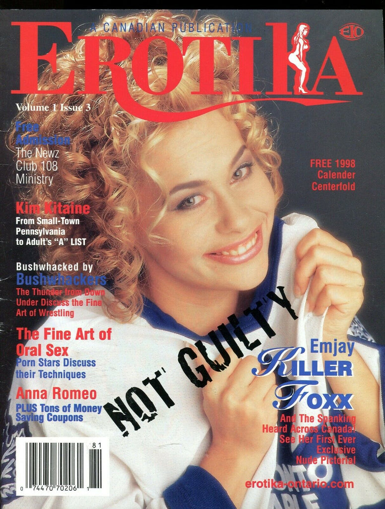 Erotika Canadian Magazine Emjay Killer Foxx vol.1 #3 1997 051819lm-ep