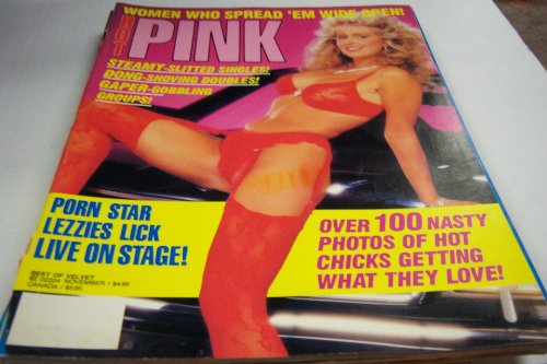 Hot Pink Busty Adult Magazine "Porn Star Lezzies Lick Live on Stage!" November 1992
