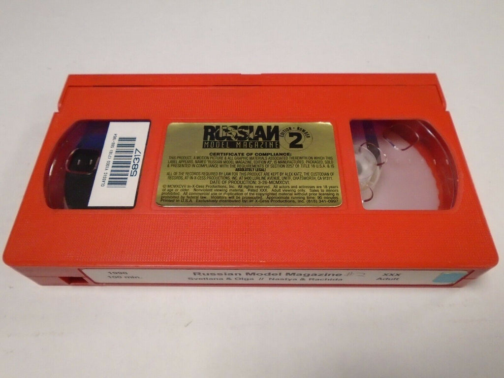 Russian Model Magazine #2 Svetlana Olga Nastya Rachida 1998 Adult VHS 022119AMP3