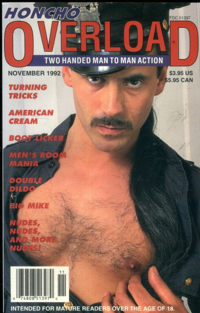 Honcho Overload Gay Magazine Men's Room Mania November 1992 112818lm-ep
