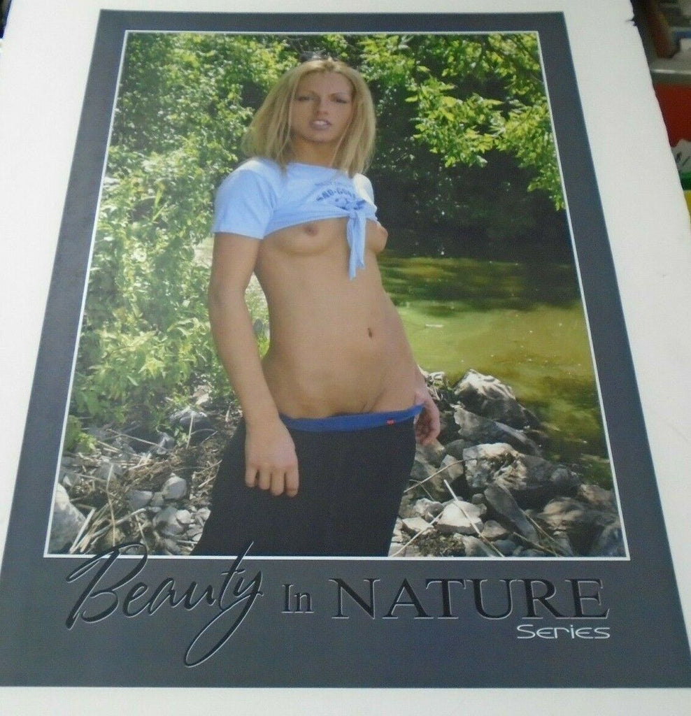 Beauty in Nature 18x24" Poster Sexy Blonde Nude Outdoor #18 0616201AMPO