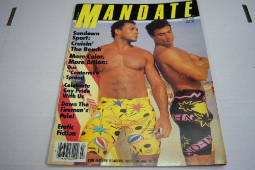 Mandate Gay Adult Magazine "Celebrate Gay Pride with Us" July 1987