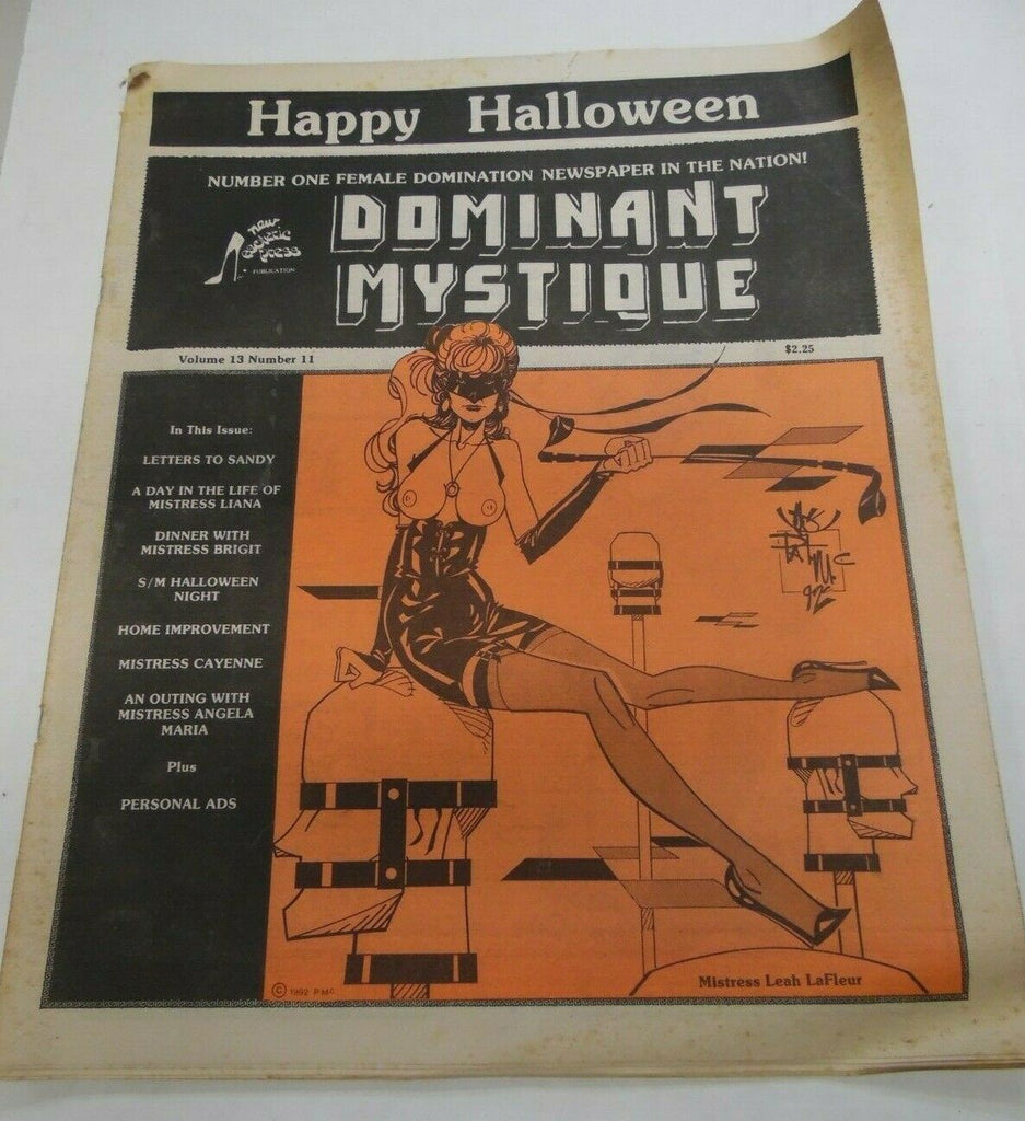 Dominant Mystique Newspaper Happy Halloween vol.13 #11 1992 121219lm-ep