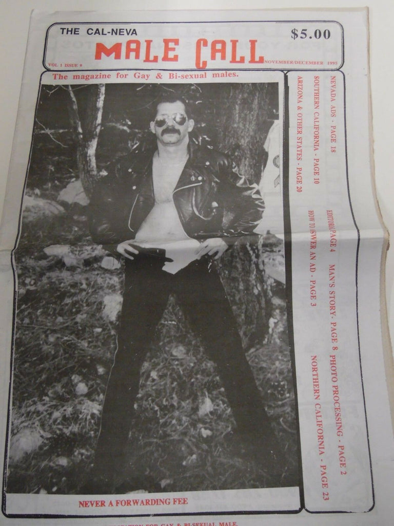 Cal-Neva Male Call Gay Contacts Newspaper November 1995 112718lm-ep
