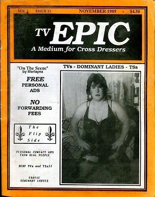 TV Epic Magazine Medium For Cross Dressers November 1989 050118lm-ep2