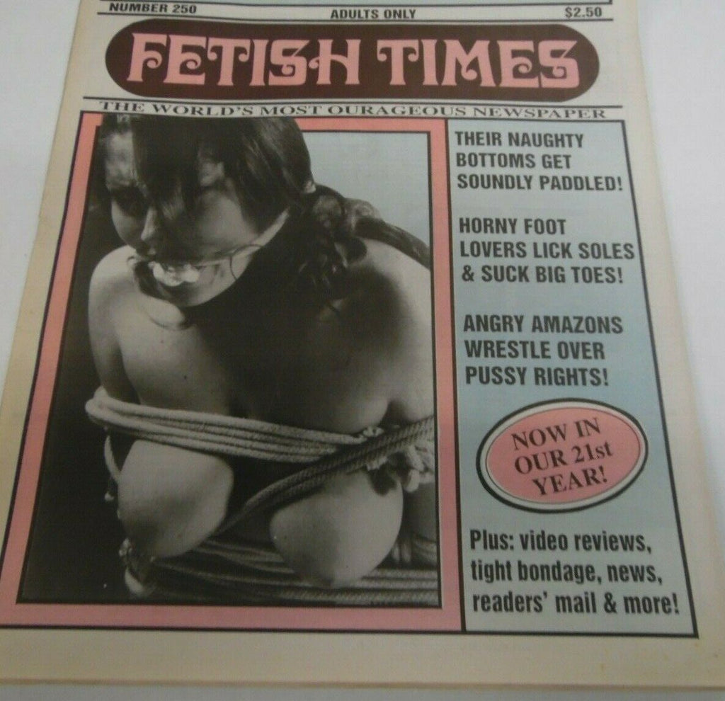 Fetish Times Newspaper Horny Foot Lovers #250 1994 121719lm-ep2
