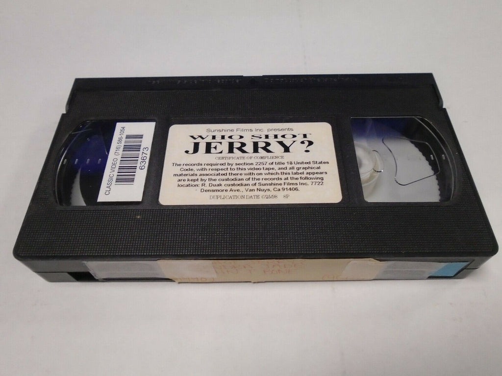 Who Shot Jerry? Kendra Jade John T Bones 1998 Adult VHS 022519AMP3