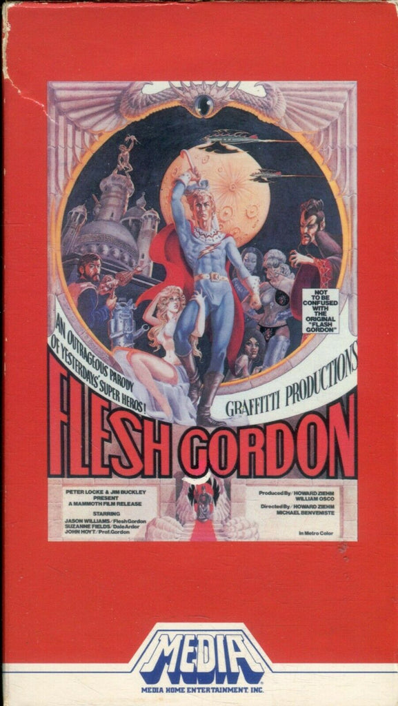 Flesh Gordon VHS Jason Williams / Suzanne Fields XX 013120lm-ep4