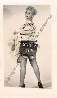 Adult Vintage B&W Photo 2.5x4 Sexy Pin Up Lesbians Undressing Strip Tease 149HR