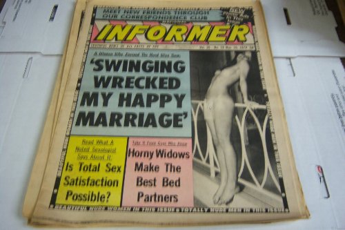 National Informer Adult Magazine "Swinging Wrecked My Happy Marriage" Vol.26 #19 November 10, 1974