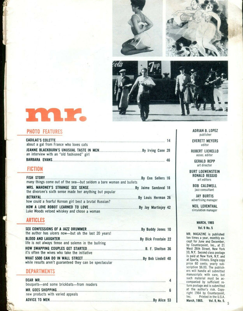 Mr. Magazine Barbara Evans March 1965 Readers Copy 010820lm-ep