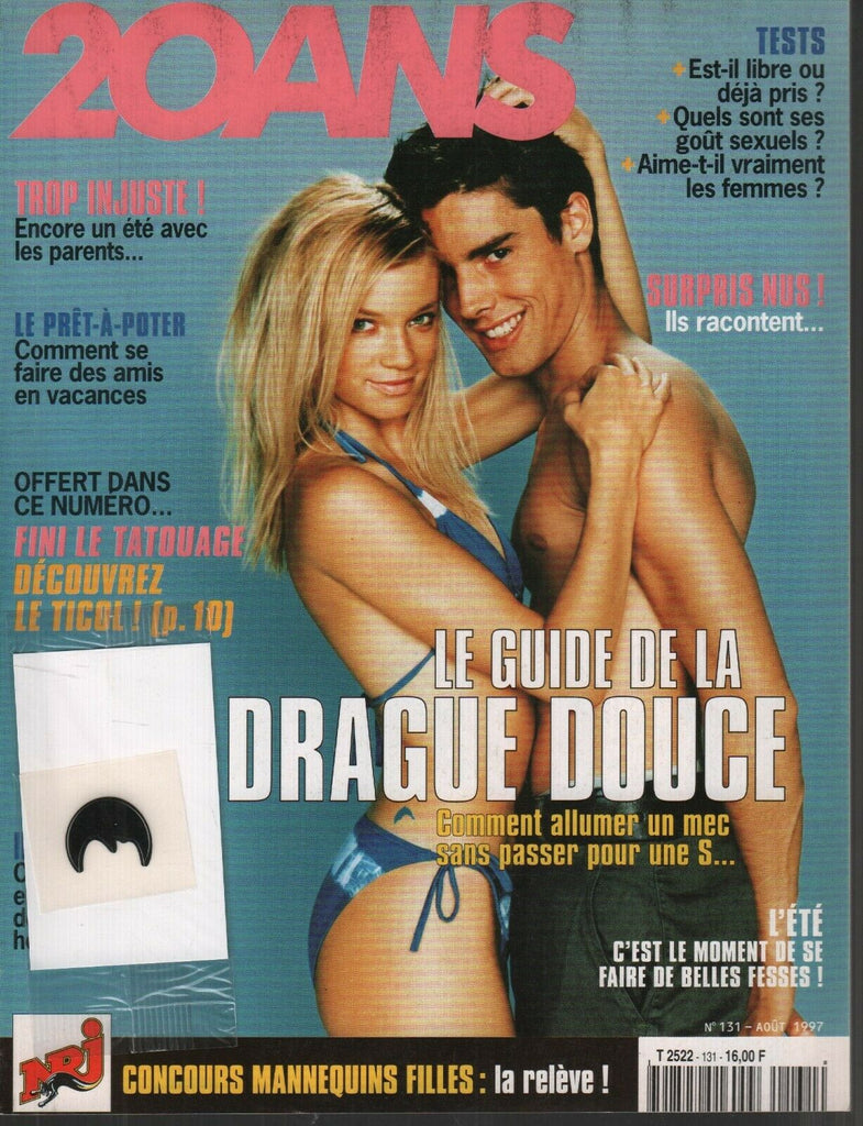 20ANS 20ANS French Adult Fashion Magazine Aout 1997 Amy Smart 092619AME - Used