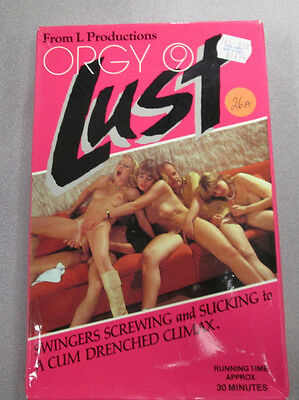 Orgy Lust Adult VHS Tape #9 Swingers Screwing 30min. XXX vg 012715lm-ep7