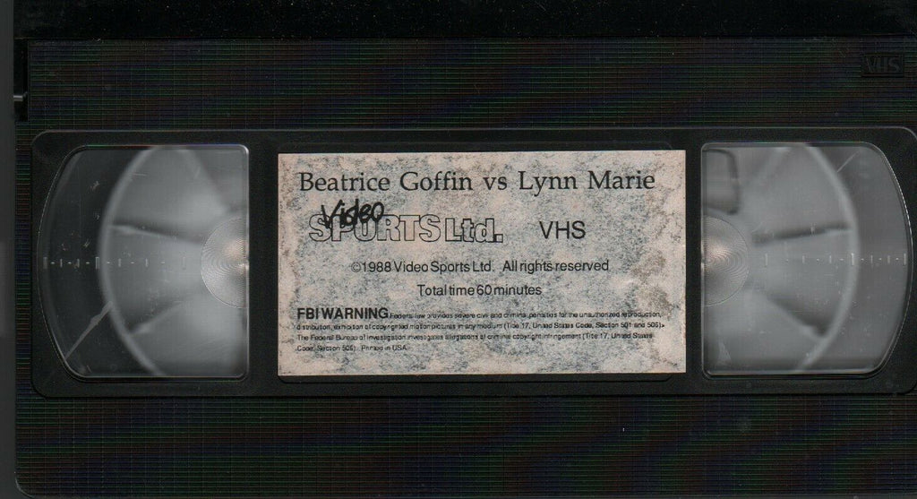 Beatrice Goffin Vs Lynn Marie 1988 Video Sports Adult VHS 021720AMP