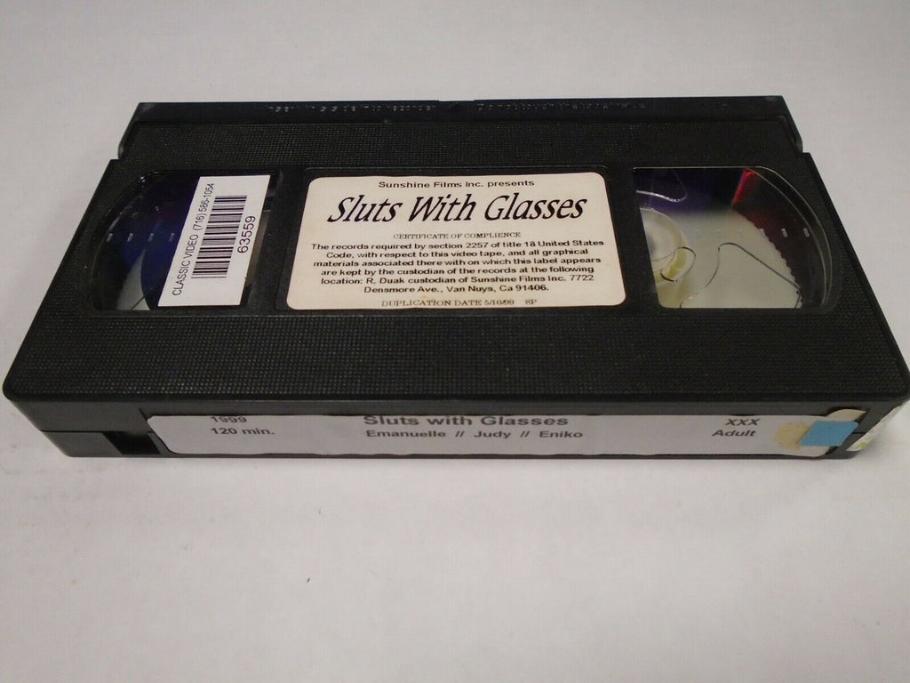 Sluts with Glasses Emanuelle Judy Eniko 1999 120mins Adult VHS 021319AMP2