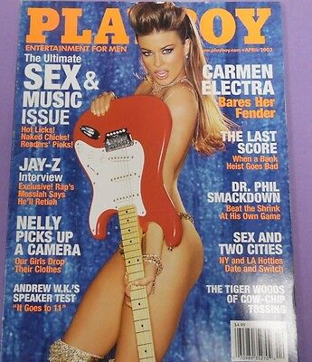Playboy Magazine Jay-Z/ Carmen Electra April 2003 021413lm-epa