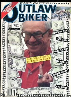 Outlaw Biker Magazine Malcolm Forbes Billionaire Biker May 1988 020518lm-ep