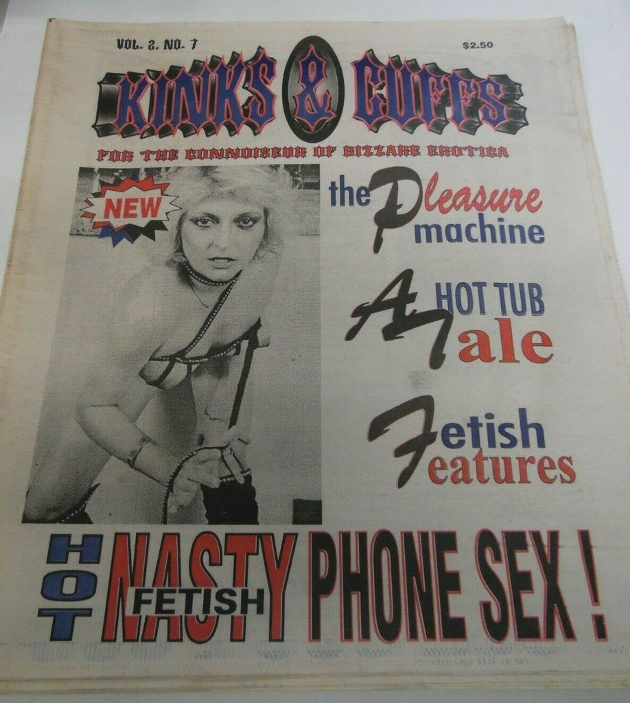 Kinks & Cuffs Newspaper The Pleasure Machine vol.2 #7 1990's 120719lm-ep