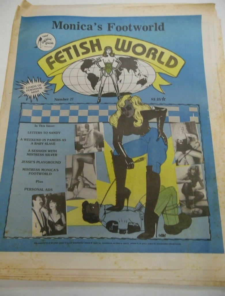 Fetish World Newspaper Monica's Footworld #27 1992 121219lm-ep