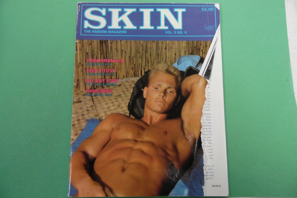 Skin Gay Magazine Skinscreen vol5 #6 1984 113016lm-ep