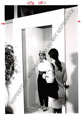 Adult 1990s B&W Photo 5x7 HOM Bondage Beautiful Lesbian Ready to be Bound 227NV