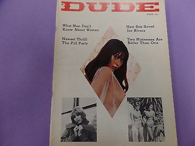 Dude Adult Magazine Peggy Bravo March 1965 041616lm-ep