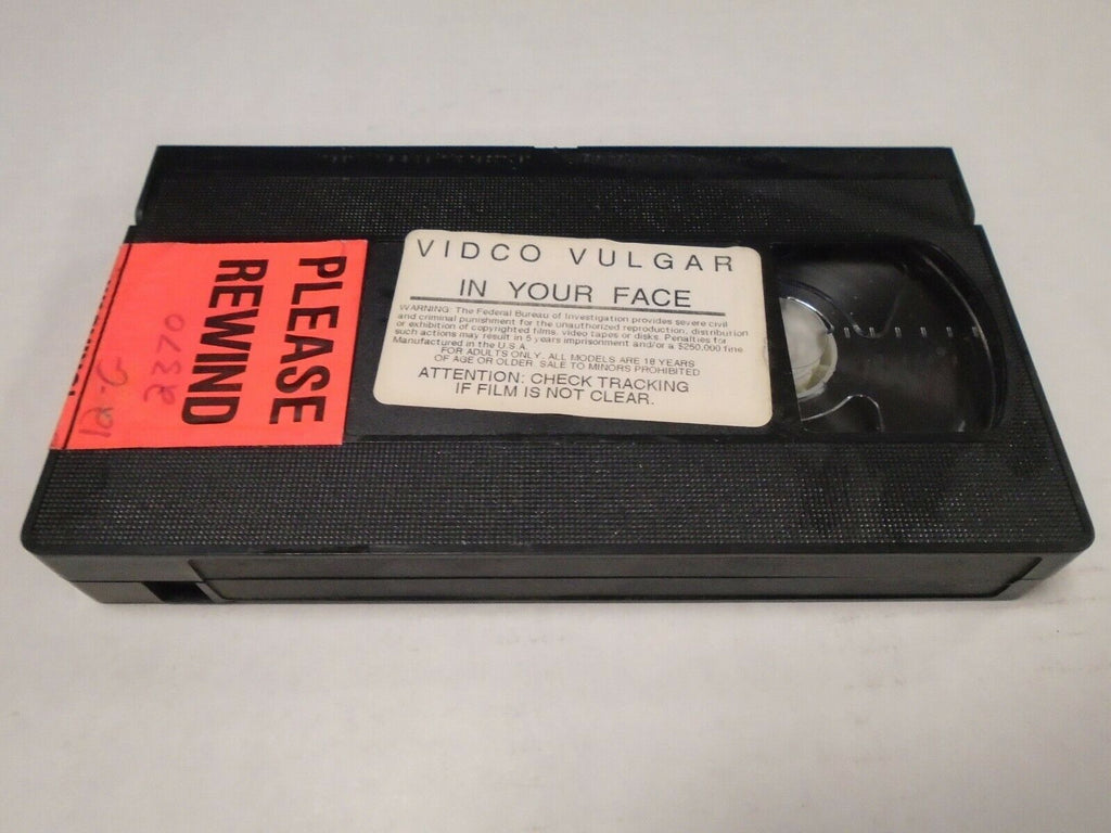 In Your Face Vidco Vulgar Adult VHS 041819AMP3